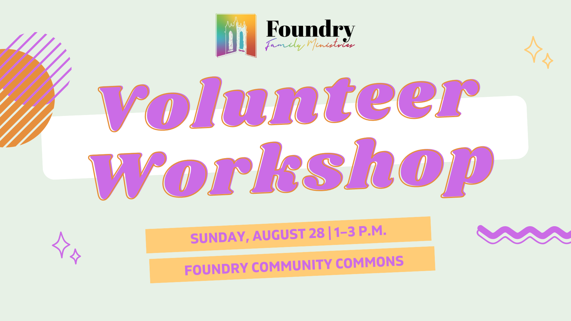 Family Ministries Volunteer Workshop